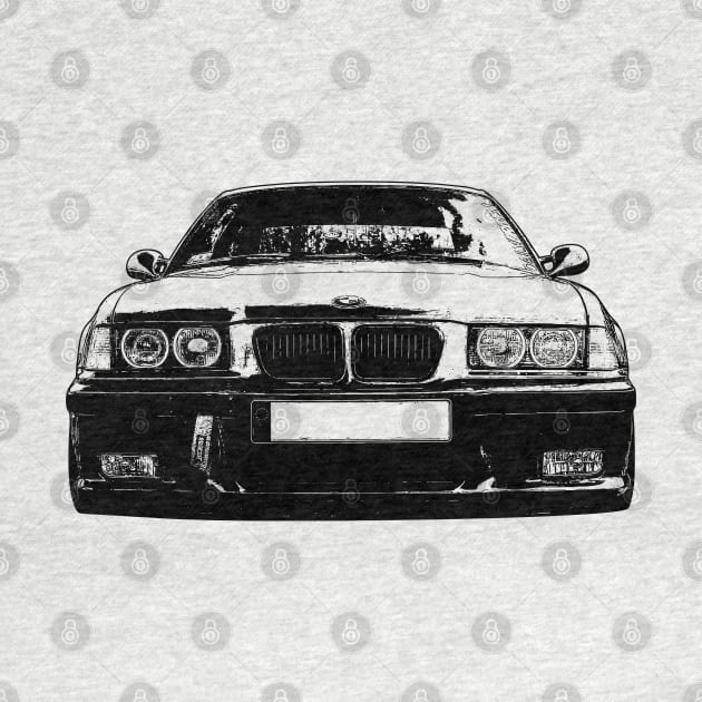 BMW E36 Sketch Art by KAM Std